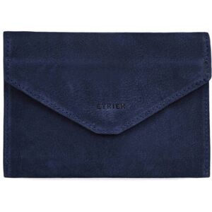 Porte-papiers Etincelle Nubuck Cuir Etrier Bleu