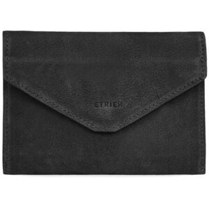 Porte-papiers Etincelle Nubuck Cuir Etrier Noir