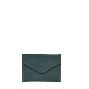 Porte-papiers Etincelle Nubuck Cuir Etrier Vert