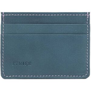 Porte-cartes Cuir Etrier Bleu