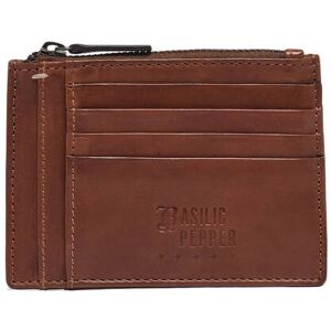 Porte Cartes Porte Monnaie Cuir Basilic Pepper Marron