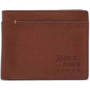 Portefeuille Porte Monnaie Cuir Basilic Pepper Marron