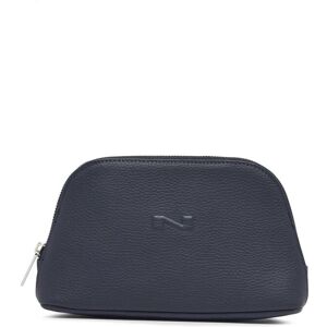 Trousse Zippee Cuir Nathan Baume Bleu