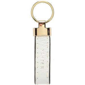 Porte-clefs Tradition Cuir Etrier Blanc