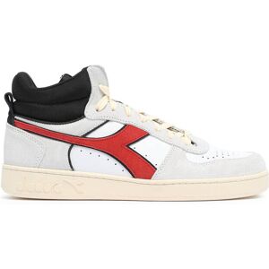 Sneakers Mid Magic En Cuir Diadora Rouge