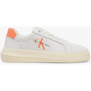 Sneakers En Cuir Calvin Klein Jeans Blanc