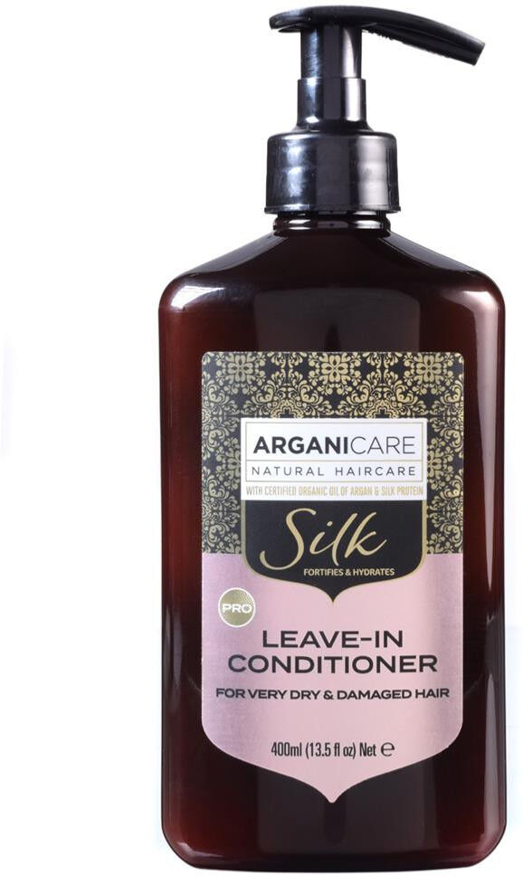 Soin Sans Rinçage Protéine de Soie Cheveux Secs Arganicare 400ml