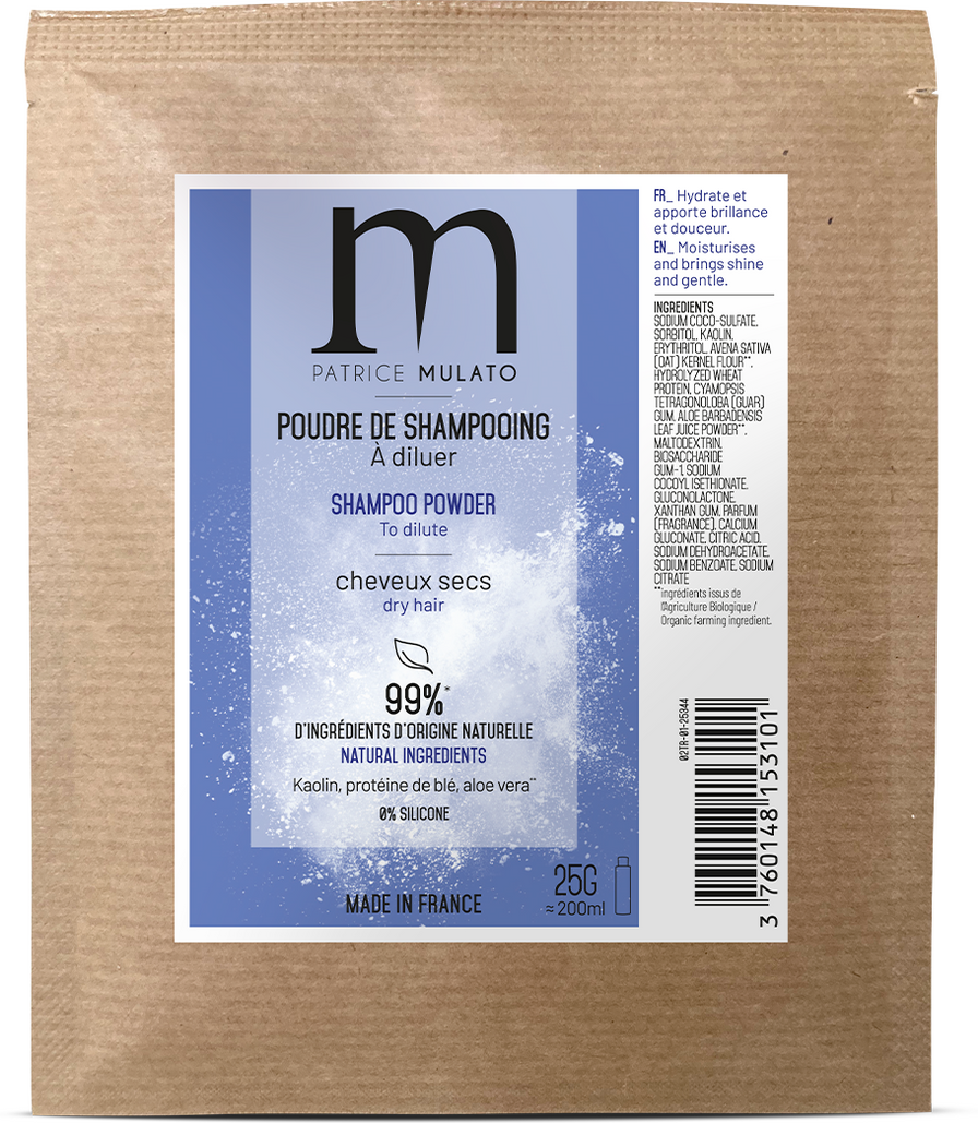 Poudre De Shampooing ? Cheveux Secs Mulato 25g