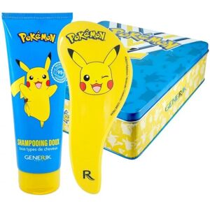 Coffret Pokemon Metal + Shampooing doux + Brosse demelante Generik