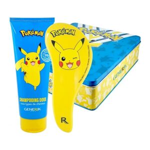 Coffret Pokémon Métal + Shampooing doux + Brosse démêlante Generik