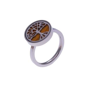 Bijoux Bague Arbre de Vie Oeil de Tigre - Modele 52