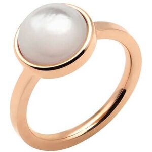 Bijoux Bague Cabochon Nacre Blanche - Modele 56