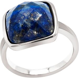 Bijoux Bague Cabochon Facette Lapis Lazuli - LABISE - Taille 52