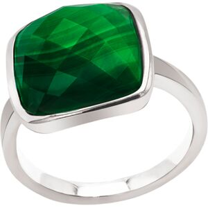 Bijoux Bague Cabochon Facette Malachite - LABISE - Taille 54