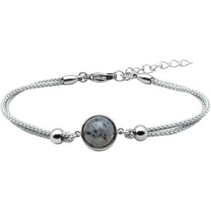 Bijoux Bracelet Coton Cabochon Jaspe Sesame - LABISE