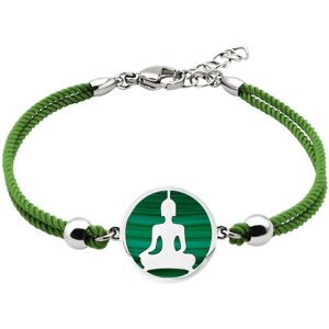 Bijoux Bracelet Coton Bouddha malachite - LABISE