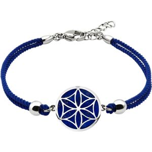 Bijoux Bracelet Coton Fleur de Vie Lapis Lazuli - LABISE