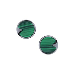 Bijoux Boucles d'Oreilles Fer à Cheval Malachite - LABISE