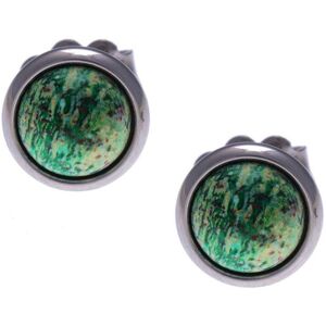 Bijoux Boucles d'Oreilles Cabochon Chrysocolle - LABISE