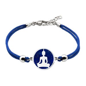 Bijoux Bracelet Coton Bouddha Lapis Lazuli - LABISE