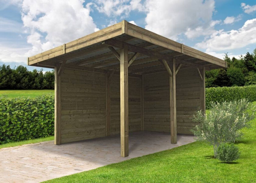 SOLID Carport semi-ouvert 4 m x 5 m SOLID Carport semi-ouvert 4 m x 5 m