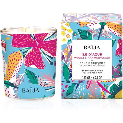 Bougie parfumée à la vanille et frangipanier Baïja Île d'Azur - Bougie - Publicité Bougie parfumée à la vanille et frangipanier Baïja Île d'Azur - Bougie - Publicité
