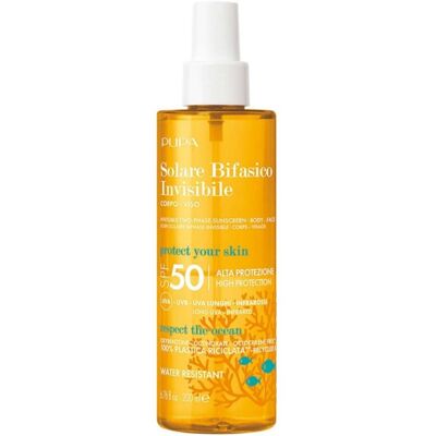 Pupa Milano SPF50 Spray Solaire Biphase - Crème solaire - Publicité Pupa Milano SPF50 Spray Solaire Biphase - Crème solaire - Publicité