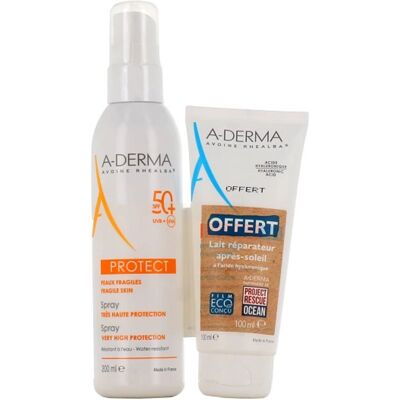 A-derma Protect - Spray Solaire SFP50+ - Publicité A-derma Protect - Spray Solaire SFP50+ - Publicité