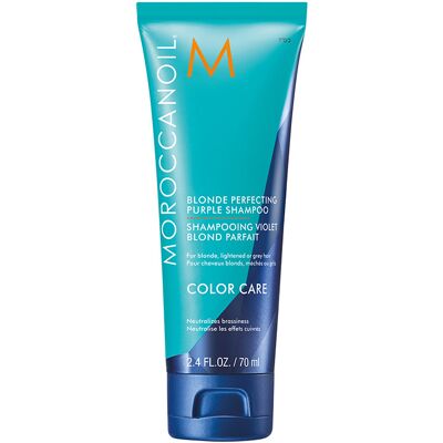 Shampooing Moroccanoil Blonde Perfecting Purple - 70 ml - Publicité Shampooing Moroccanoil Blonde Perfecting Purple - 70 ml - Publicité