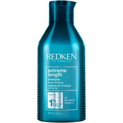 Shampoing Redken Extreme Length à la biotine pour des cheveux plus longs et plus forts - Shampoing - Publicité Shampoing Redken Extreme Length à la biotine pour des cheveux plus longs et plus forts - Shampoing - Publicité