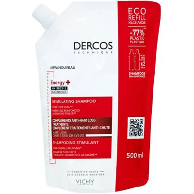 Shampooing Stimulant Vichy Dercos Technique (500 ml) - Publicité Shampooing Stimulant Vichy Dercos Technique (500 ml) - Publicité