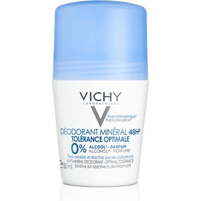 Vichy Déodorant Minéral Roll-On 48H Tolérance Optimale 50 ml - Publicité Vichy Déodorant Minéral Roll-On 48H Tolérance Optimale 50 ml - Publicité
