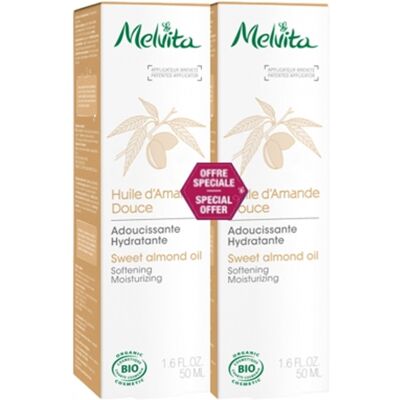 Melvita Huile d'Amande Douce Bio - Publicité Melvita Huile d'Amande Douce Bio - Publicité