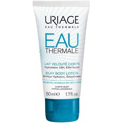 Uriage Eau Thermale Lait Corporel Velouté - Lait pour peau sèche et sensible - Publicité Uriage Eau Thermale Lait Corporel Velouté - Lait pour peau sèche et sensible - Publicité