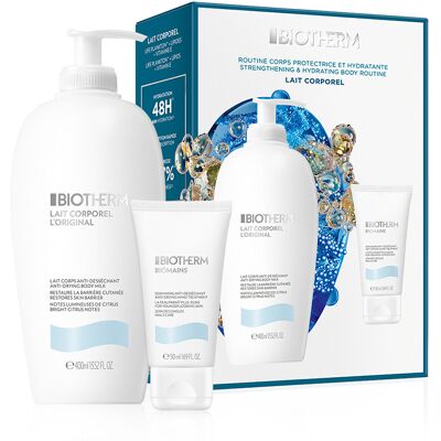 Biotherm Lait Corporel - Coffret de lait pour le corps - Publicité Biotherm Lait Corporel - Coffret de lait pour le corps - Publicité