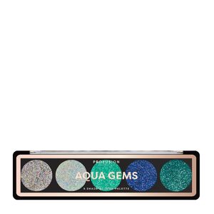 Profusion Cosmetics Palette Yeux Glitter Aqua Gems
