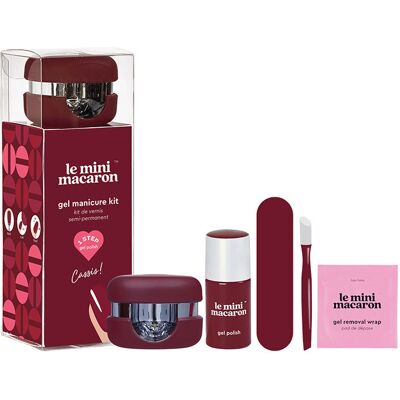 Le Mini Macaron Cassis - Kit Vernis Semi-Permanent - Publicité Le Mini Macaron Cassis - Kit Vernis Semi-Permanent - Publicité