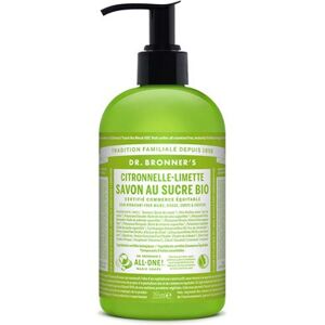 Dr. Bronner's Savon au Sucre Bio Citronnelle-Limette