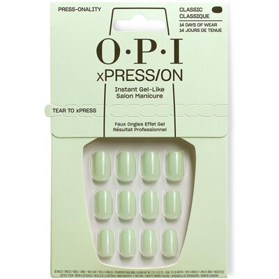 OPI - Faux Ongles - Press-onality - Ongles effet gel réutilisables - Jusqu'à 14 jours de tenue - 30 ongles - Publicité OPI - Faux Ongles - Press-onality - Ongles effet gel réutilisables - Jusqu'à 14 jours de tenue - 30 ongles - Publicité