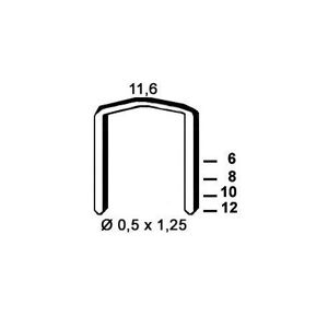 Kicloutou Agrafes STCR5019 - 10 mm - Boite de 5000