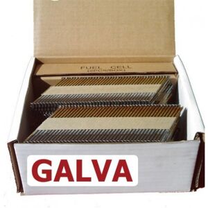 Kicloutou clou en bande 34° crantées GALVA 3.1x90 boite de 2200 avec gaz