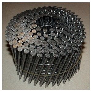 Kicloutou Pointes 16° 2.5x68 mm spiralées en rouleaux plats fil métal X 7200