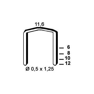Kicloutou Agrafes STCR5019 - 10 mm - Boite de 5000 - Publicité Kicloutou Agrafes STCR5019 - 10 mm - Boite de 5000 - Publicité