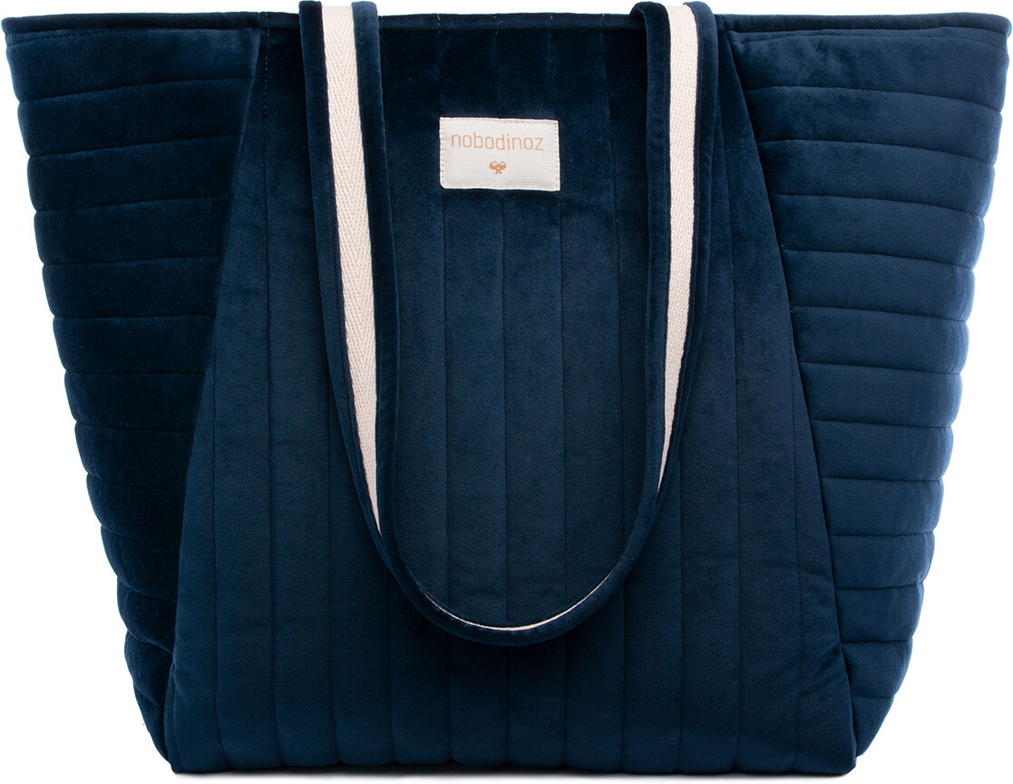 Nobodinoz Sac de Maternité Savanna Velvet - Night Blue Nobodinoz Sac de Maternité Savanna Velvet - Night Blue