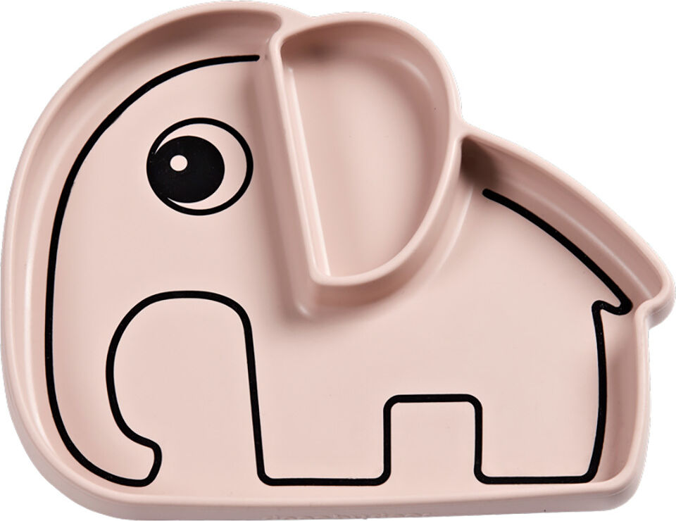 Done by Deer Assiette Silicone Elphee - Rose Poudré Done by Deer Assiette Silicone Elphee - Rose Poudré