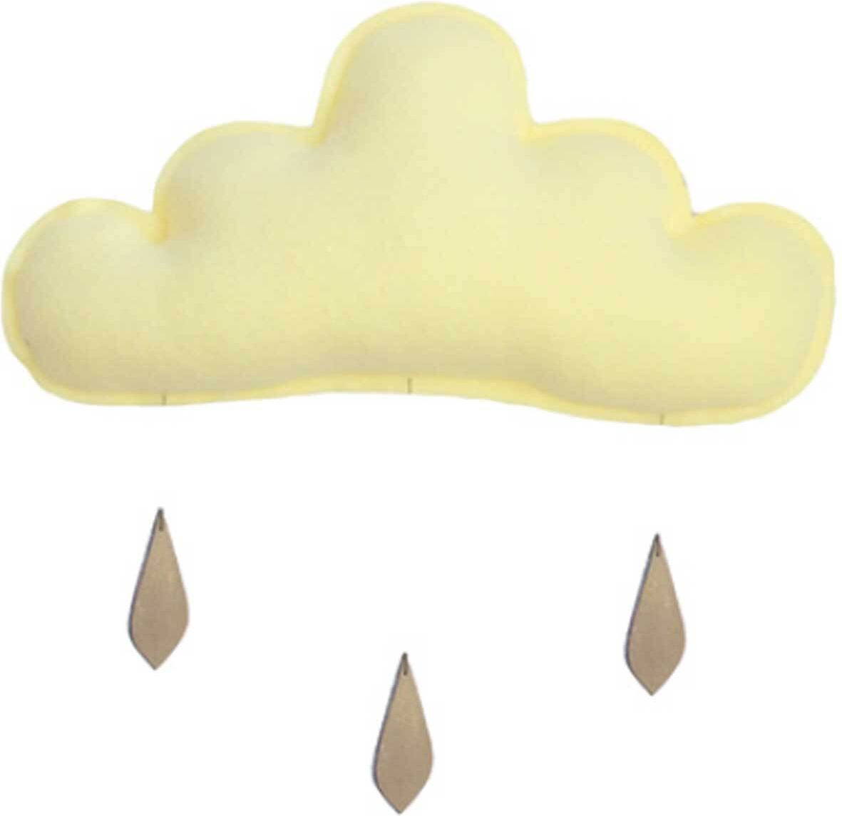 The Butter Flying Mobile Nuage 27 cm - Jaune The Butter Flying Mobile Nuage 27 cm - Jaune