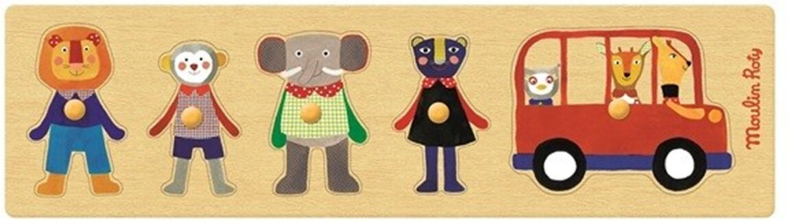 Moulin Roty Puzzle Dans le Bus - Les Popipop