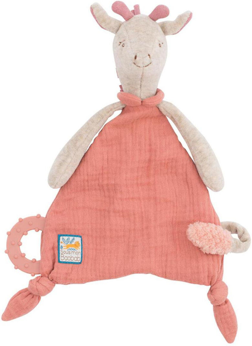 Moulin Roty Doudou Attache Tétine Girafe - Sous mon Baobab Moulin Roty Doudou Attache Tétine Girafe - Sous mon Baobab