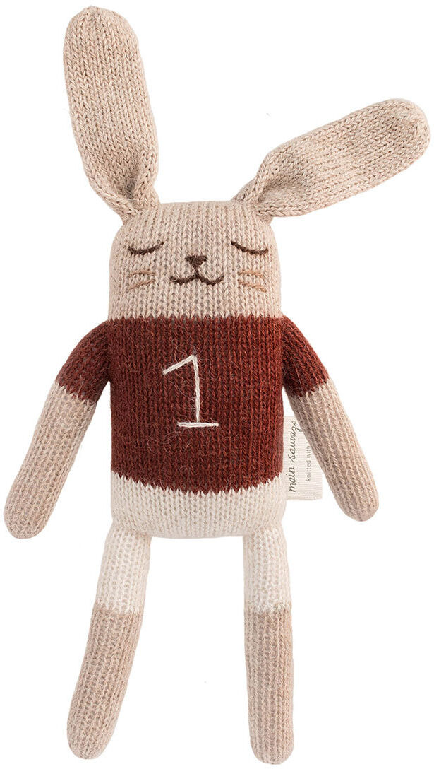 Main Sauvage Doudou Lapin - Sienne