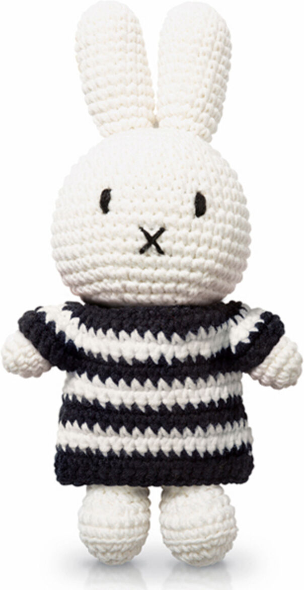 Just Dutch Miffy Rayures Noires et Blanches - Moyen Just Dutch Miffy Rayures Noires et Blanches - Moyen